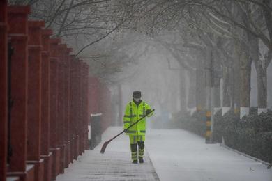 山東濟(jì)南迎來降雪天氣